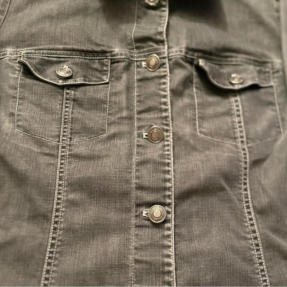Women’s Pendleton Gray Denim Button Up Jacket Siz… - image 2